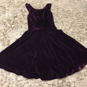 Purple Velvet Dress